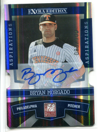 Bryan Morgado Donruss Elite #48 autographed card 93/100