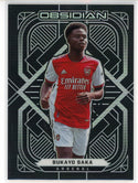 Bukayo Saka 2021-22 Panini Obsidian Soccer Card #108