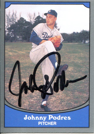 Johnny Podres Autographed 1990 Pacific Card