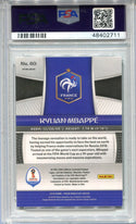 Kylan Mbappe 2018 Panini Prizm W/C Hyper Prizm #80 PSA Mint 9 Card