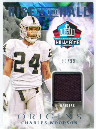 Charles Woodson 2021 Panini Origins Rise to the Hall Patch Card #RH-CW