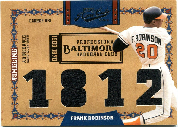 Frank Robinson Playoff Prime Cuts Jersey Card