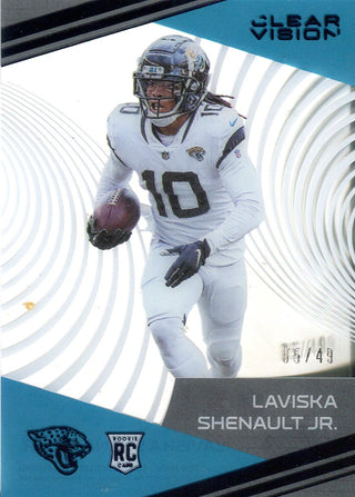 Laviska Shenault Jr 2020 Panini XR Autographed Rookie Jersey Card 39/49  #RXC-LS