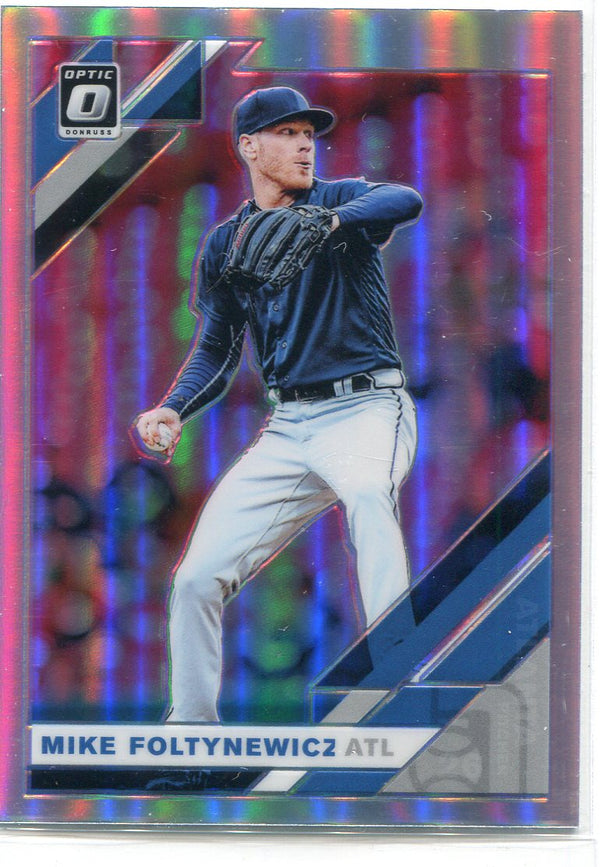 Mike Foltynewicz 2019 Donruss Optic Silver Prizm Card