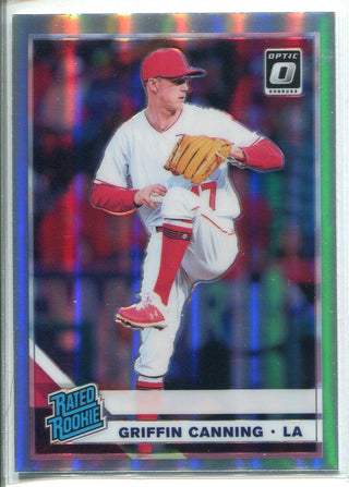 Griffin Canning 2019 Donruss Optic Silver Prizm Rated Rookie Card