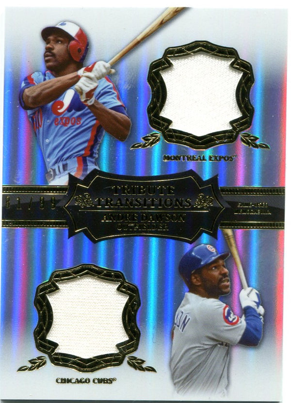 Andre Dawson Tribute Transitions Dual Jersey Card 81/99