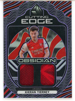 Kieran Tierney 2021-22 Panini Obsidian Soccer Cutting Edge Patch Card #CE-KT