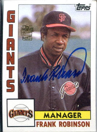 Frank Robinson Autographed 1984 Topps Archives Series Card