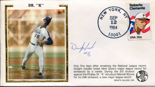Dwight Gooden Autographed First Day Cover