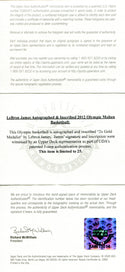 LeBron James "2x Gold Medalist" Autographed Molten Basketball (UDA)