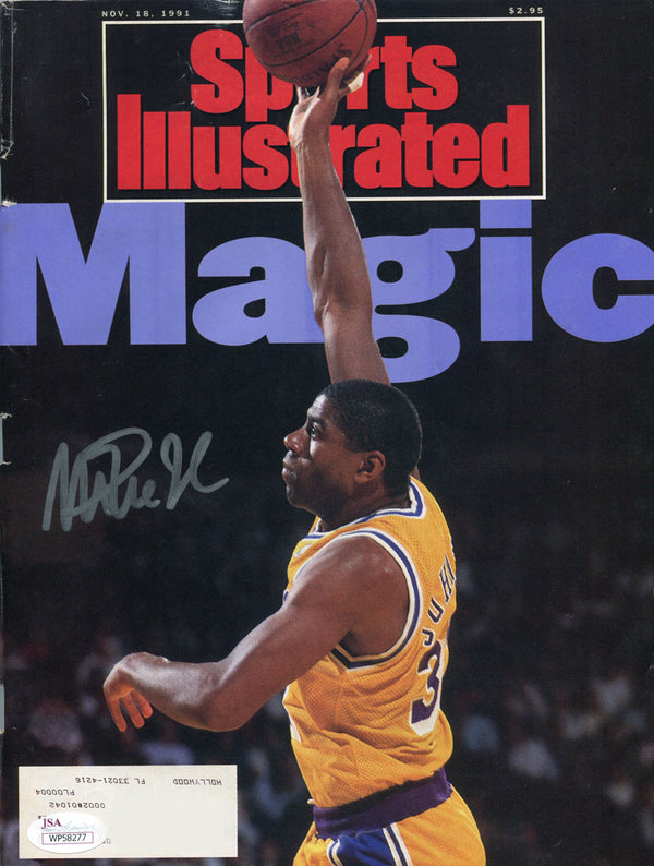 Magic Johnson Autographed 1991 Sport Illustrated Cover Magazine (JSA)