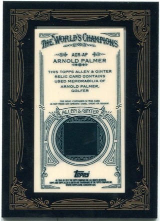 Arnold Palmer Allen & Ginter Used Memorabilia 2012