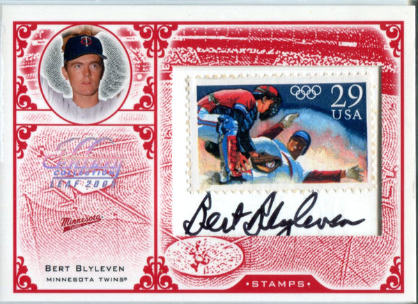 Bert Blyleven 2004 Donruss Autographed Card Stamp #44/92
