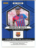 Memphis Depay 2021-22 Panini Obsidian Soccer Trifecta Material Card #TM-MDE