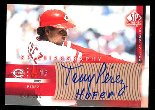 Tony Perez 2003 Upper Deck Chirography Autographed Card