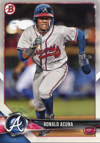 Ronald Acuna 2018 Bowman Rookie Card