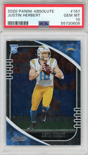 Justin Herbert 2020 Panini Absolute Rookie Card #167 (PSA)