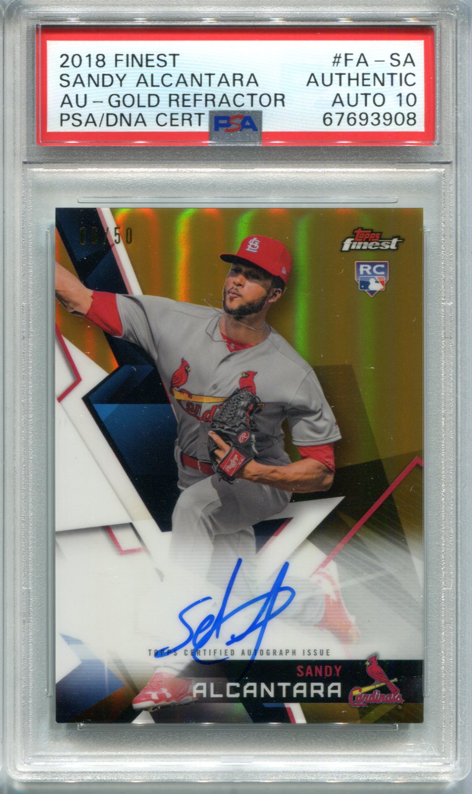 サンディ・アルカンタラSandy Alcantara 直筆サイン /99シリRC 2023 Topps 5シリ限定 直筆サイン RED サンディ・アルカンタラ