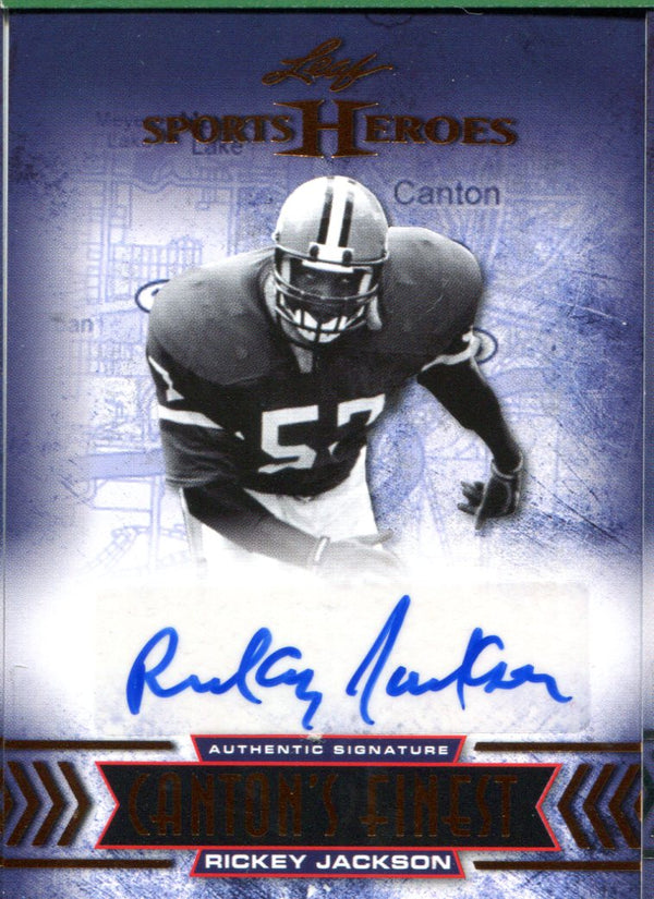 Rickey Jackson Autographed 2013 Leaf Sports Heroes Card