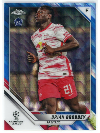 Brian Brobbey 2022 Topps Chrome Champions League Refractor Rookie Card #105