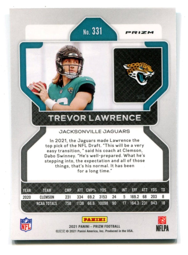 Trevor Lawrence 2021 Panini Prizm Green #331 Card
