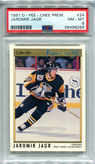 1991 UPPER DECK Jaromir Jagr NHL Hockey Rookie RC#42 Pittsburgh Penguins  MINT
