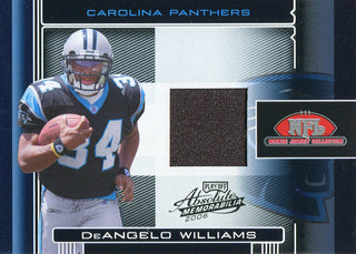 DeAngelo Williams Unsigned 2006 Playoff Absolute Memorabilia Rookie Jersey Card