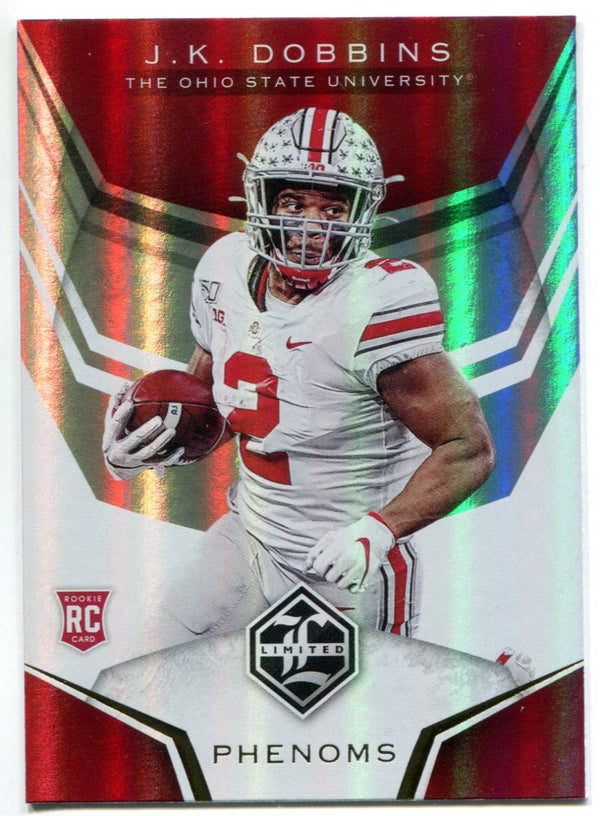 JK Dobbins 2020 Panini Chronicles Draft Picks Limited Rookie Card