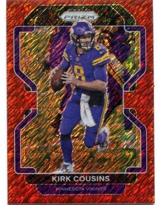 Kirk Cousins 2021 Panini Prizm Red Shimmer #128 27/35