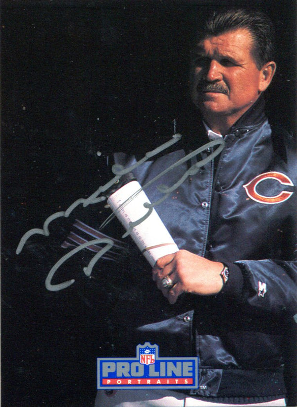 Mike Ditka Autographed 1991 Pro Line Card