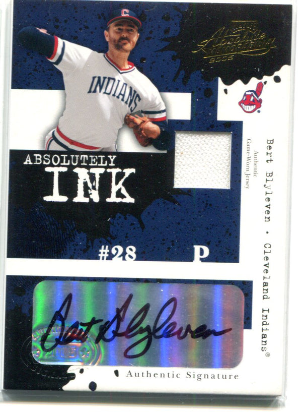 Bert Blyleven 2005 Playoff Absolute Memorabilia Game-Worn Jersey/Autographed Card #16/50