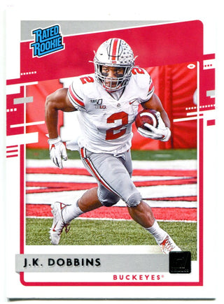 JK Dobbins 2020 Panini Chronicles Draft Picks Donruss Rookie Card