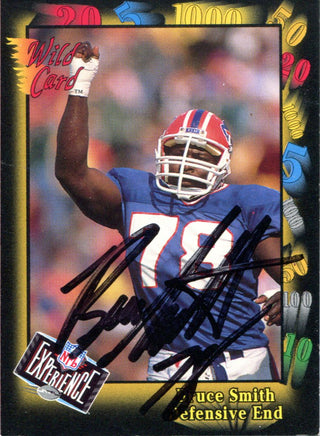 Bruce Smith Autographed 1992 Wild Card Card