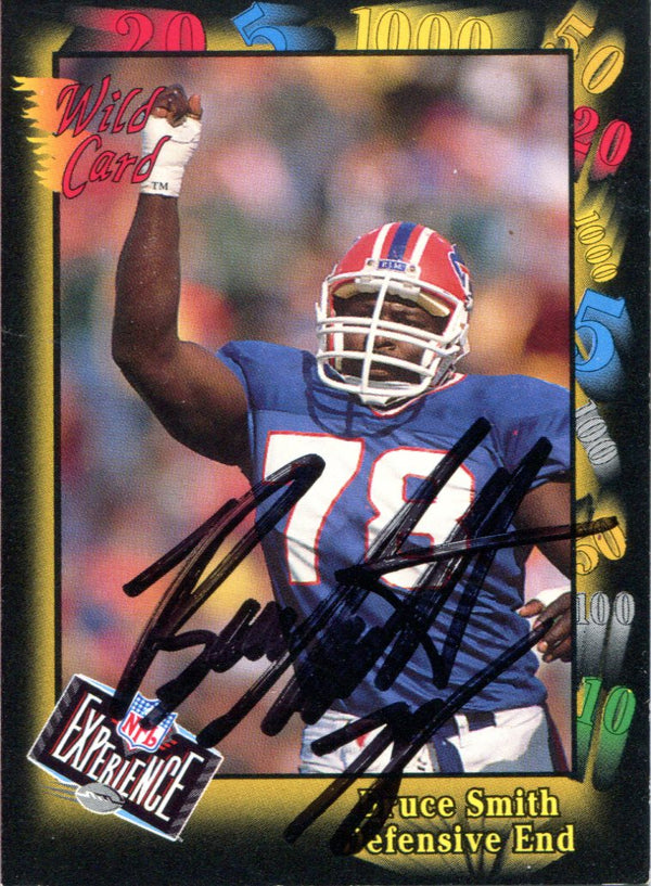 Bruce Smith Autographed 1992 Wild Card Card