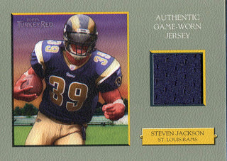 Steven Jackson Unsigned 2006 Topps Turkey Red Jersey Card