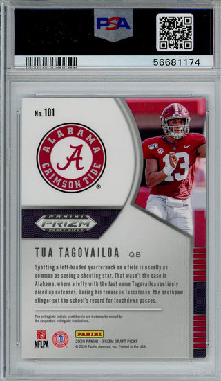 Tua Tagovailoa 2020 Panini Prizm DP Grade 9 Card #101