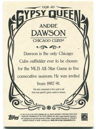 Andre Dawson Gypsy Queen Jersey Card