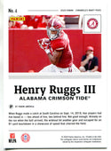 Henry Ruggs III 2020 Panini Chronicles Draft Picks Rookie Card