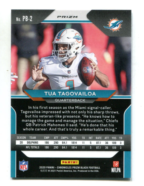 Tua Tagovailoa 2020 Panini Chronicles Prizm Black #PB2 Card
