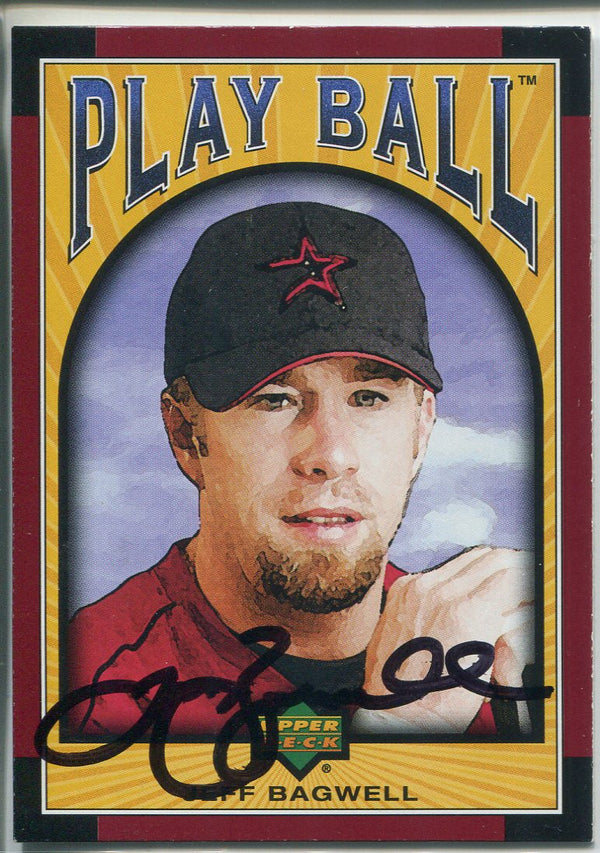 Jeff Bagwell Autographed 2004 Upper Deck Play Ball Card (JSA)