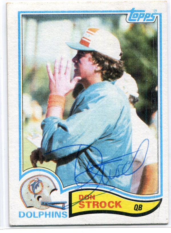 Don Strock Autographed 1982 Topps Card