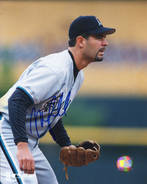 Mike Lowell Autographed Marlins 8x10 Photo