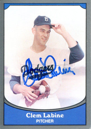 Clem Labine Autographed 1990 Pacific Card