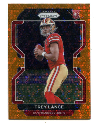 Trey Lance 2021 Panini Orange Disco Prizm #133 Card