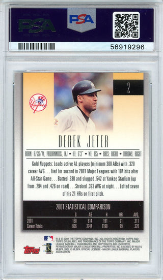 Derek Jeter 2002 Topps Gold Label Card #2 (PSA)
