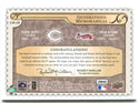 Legendary Cuts Generations Memorabilia Johnny Bench and Brian McCann Authentic Game Worn Jersey Card