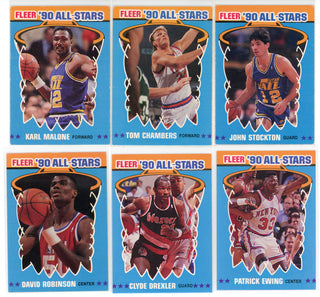 1990-91 Fleer All-Stars Sticker Set (1-12)