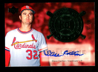 Steve Carlton 2005 Cooperstown Calling Autographed Card