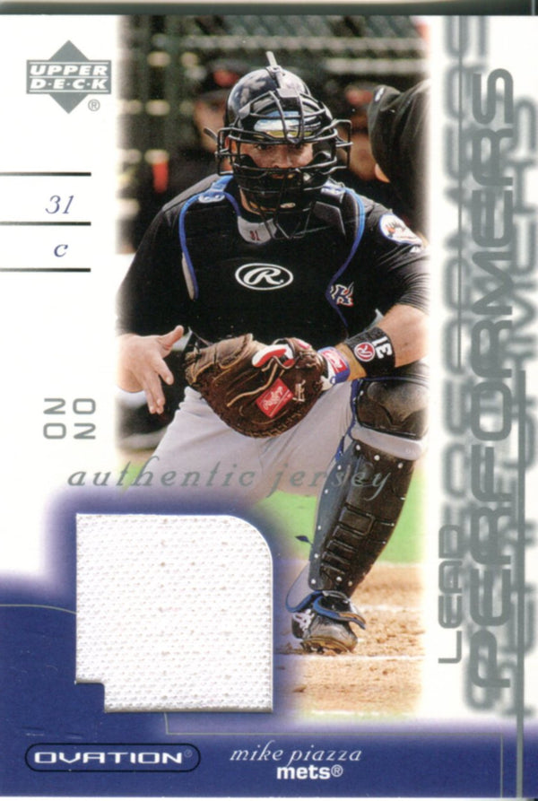 Mike Piazza 2002 Upper Deck Game Used Jersey Card