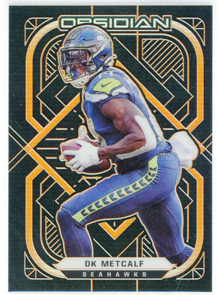DK Metcalf 2021 Panini Obsidian Orange Card #85